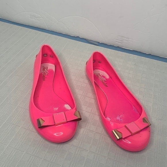 Ted Baker London bow flats on pink - Picture 4 of 11